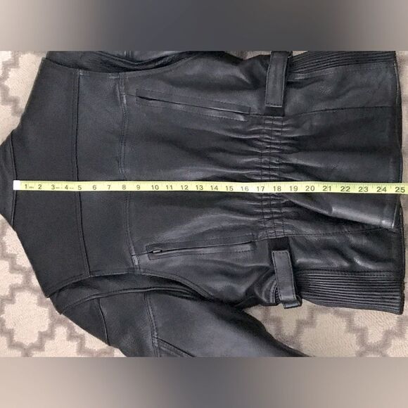 Fox Creek Black Leather Performance Bikercore Streetwear Motorcycle Jacket L - Picture 12 of 16